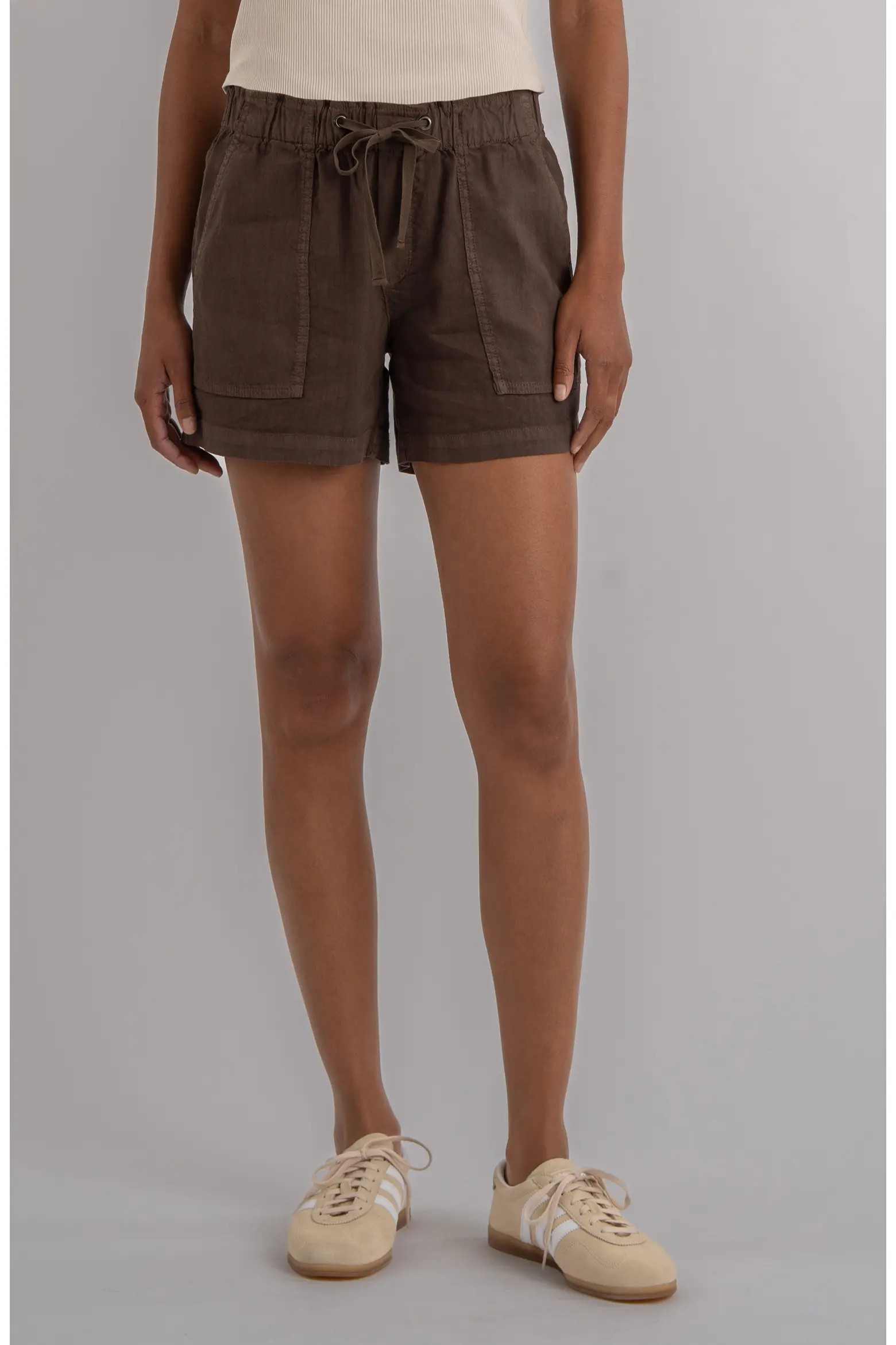 Katana Drawstring Linen Blend Shorts (Women) | Nordstrom | Nordstrom