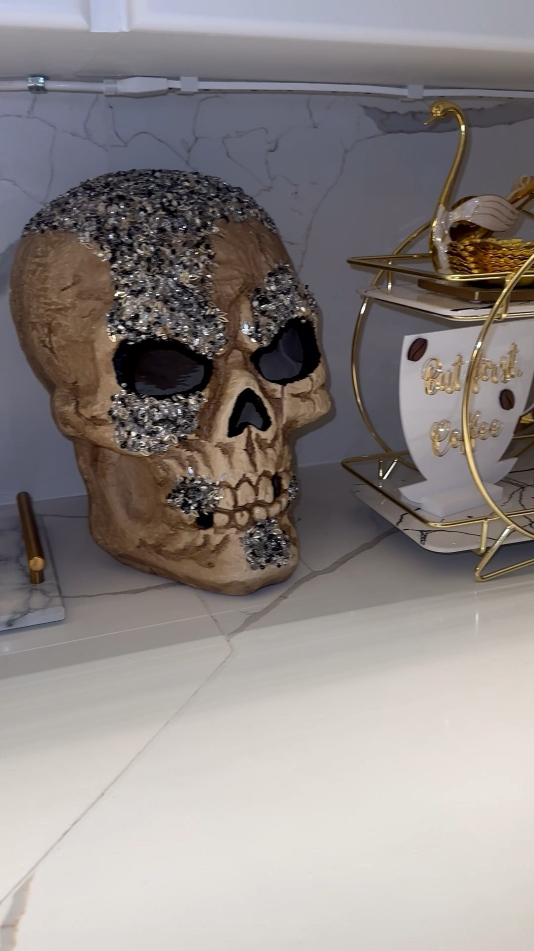 Halloween Coffee Station 🎃 💀 

Love waking up to my coffee station every morning! I couldn’t find the exact 2 tier so I linked very similar ones! 

#LTKHalloween #LTKHome #LTKFamily