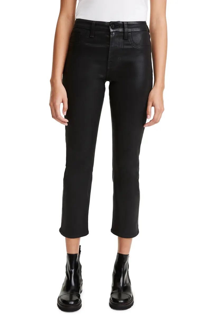 JEN7 by 7 For All Mankind Coated Ankle Straight Leg Jeans | Nordstrom | Nordstrom