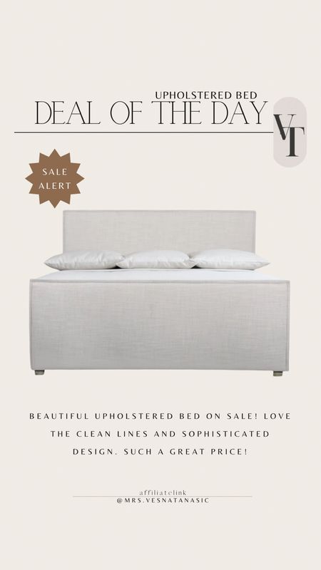 This beautiful upholstered bed is on sale! Love the sophisticated design and clean lines. The color is greige which is a perfect neutral color. 



#LTKSaleAlert #LTKHome
