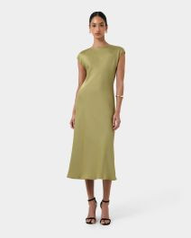 Dulce Satin Midi Dress | FORCAST