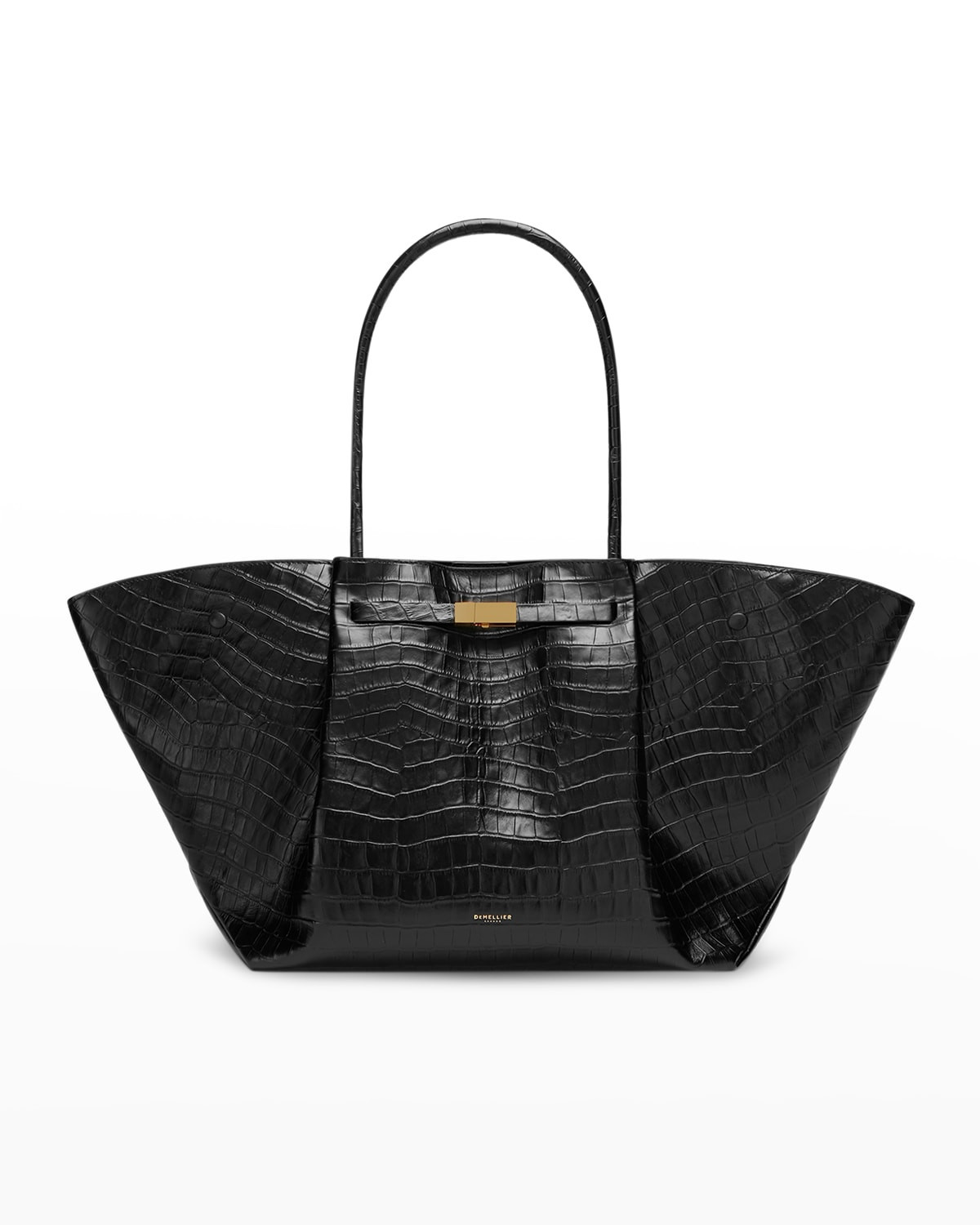 New York Croc-Embossed Tote Bag | Neiman Marcus