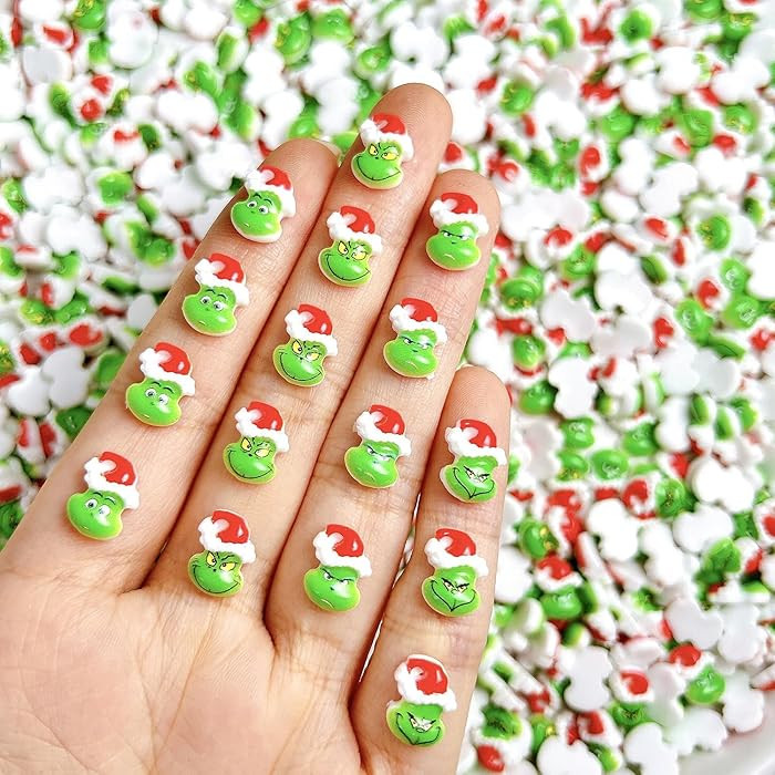 40 Pcs Christmas Nail Charms Winter Cute Cartoon Nail Rhinestones Holiday Nails Art Charms DIY Xm... | Amazon (US)
