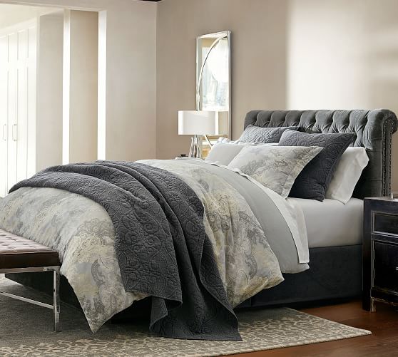 Chesterfield Tufted Upholstered Storage Bed | Pottery Barn (US)