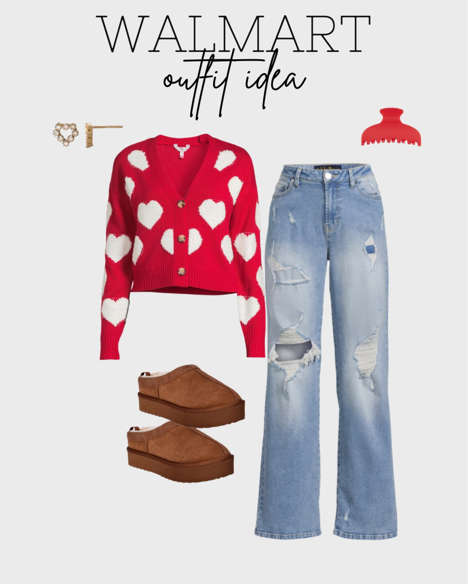 Walmart Valentine’s Day outfit idea 








Walmart. Walmart fashion. Walmart style. Walmart finds. Vday. Heart sweater. Valentine’s Day clothing. Valentine’s Day sweater. Heart cardigan. New arrivals. Seasonal. Holiday finds. No boundaries. Time and tru. Fall fashion. Walmart outfit idea. Walmart outfit inspo. Fall outfit inspo. Outfit idea. Valentines outfit. Vday outfit inspo. 

#LTKSeasonal #LTKHoliday #LTKstyletip