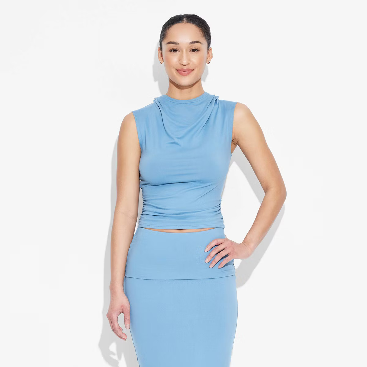 Women's Knit Hooded Cowl Neck Tank Top - Wild Fable™ | Target