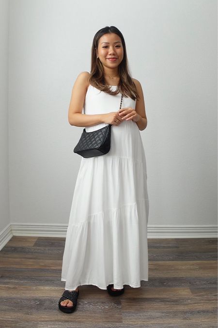 Beautiful white maxi dress for casual outfit ☺️ 

Maxi dress size M fit TTS
Sandals fit TTS - code TIFFANY10 for 10% OFF

amazon fashion amazon finds white dress summer dress summer outfit bump style bump friendly maternity pregnancy beach outfit vacation outfit petite outfit petite dress cami 

#LTKunder50 #LTKbump #LTKsalealert