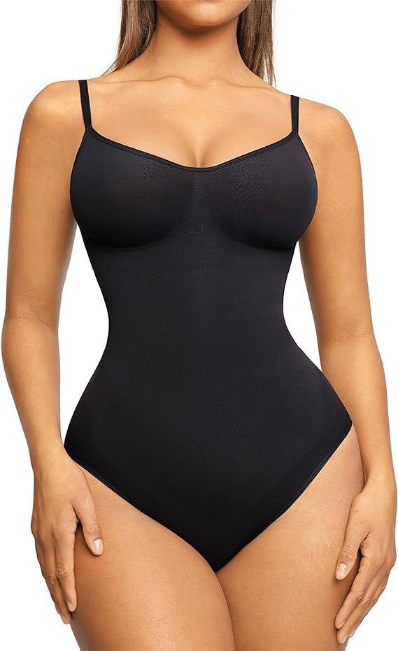 FeelinGirl Shapewear Bodysuit Sculpting Body Shaper for Women Tummy Control Seamless Plus Size Bu... | Amazon (US)