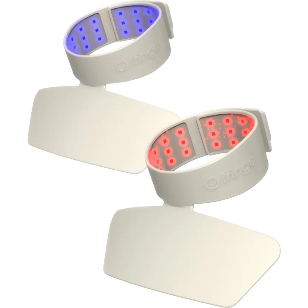 fringe Red Light Therapy Neck Mask in Light Grey at Nordstrom | Nordstrom