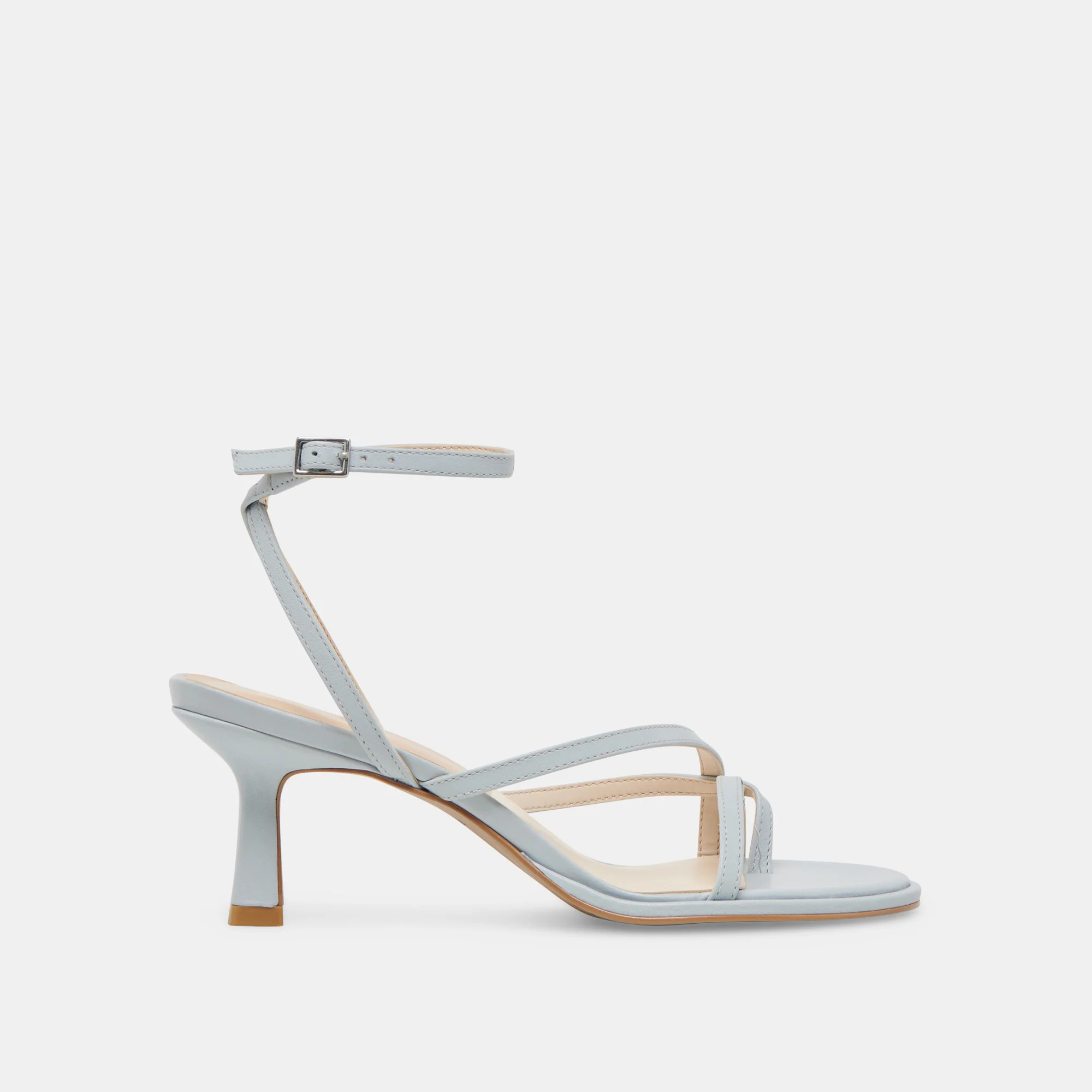 MORAH HEELS ICE BLUE LEATHER | DolceVita.com