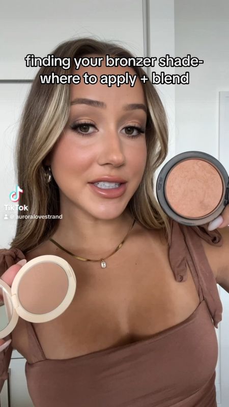 Where to apply + how to blend bronzer and pick your shade 💘

I also wanted to note - bronzer should be warmer relative to your skin tone. If you’re a cool toned girly, you want a bronzer that’s cooler toned than the one I’m using, but still warmer than your skin tone so it’s still adding warmth to your complexion. LMK what makeup lesson you want next 🦋














Bronzer, bronzer tutorial, makeup, makeup tutorial, makeup recommendations, makeup inspo, clean girl makeup, Bronzey, natural makeup, 