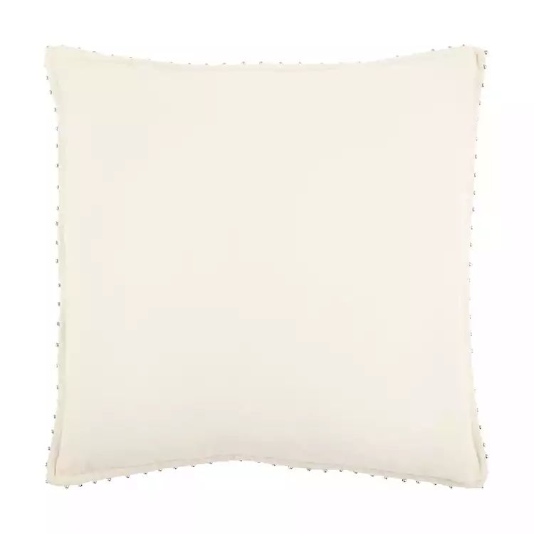Ivory Solid Cotton Pillow | Kirkland's Home