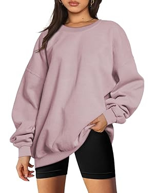 EFAN Womens Oversized Sweatshirts Hoodies Fleece Crew Neck Pullover Sweaters Casual Comfy Fall Fa... | Amazon (US)