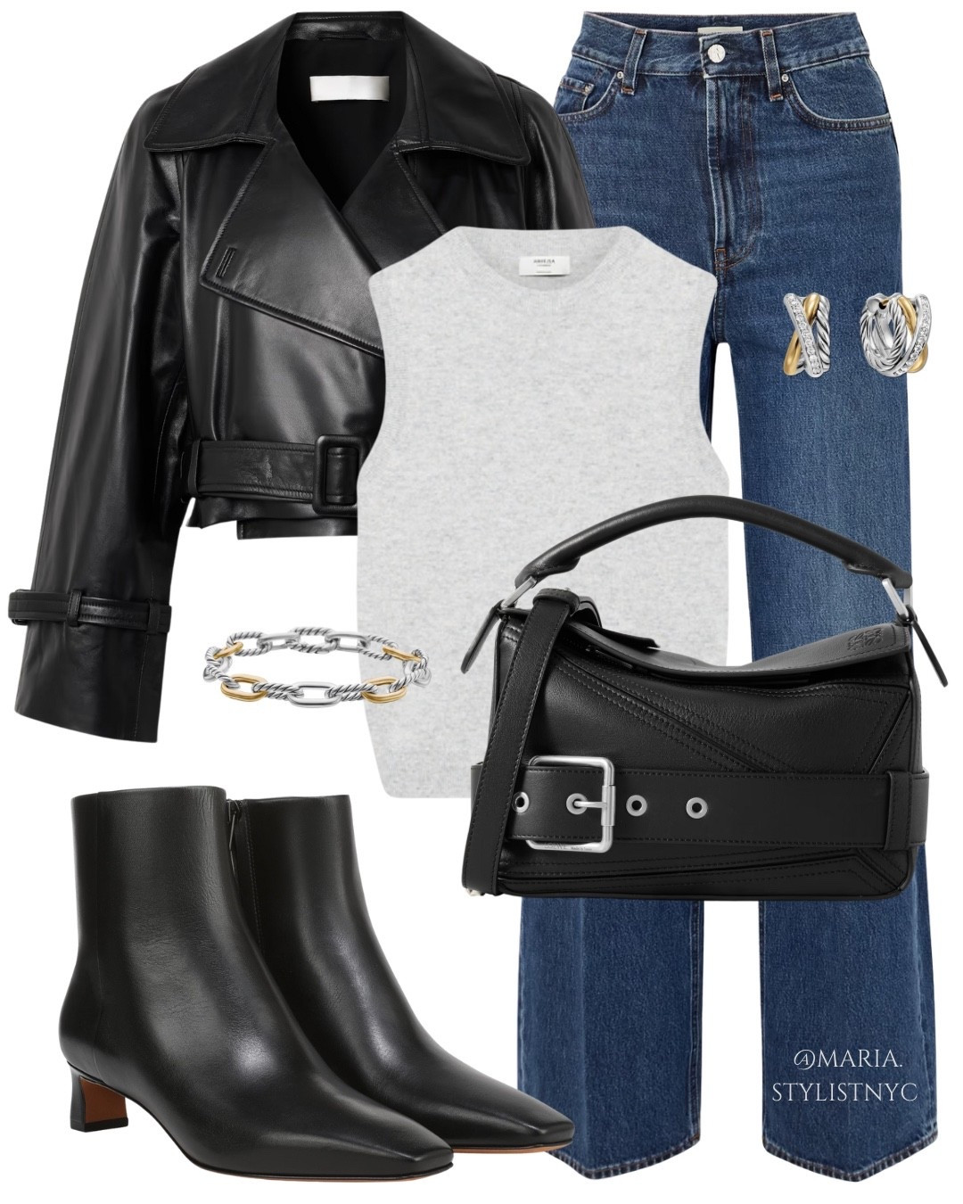 Leather Jacket + Jeans + Booties 🖤✨

#LTKShoeCrush #LTKItBag #LTKSeasonal