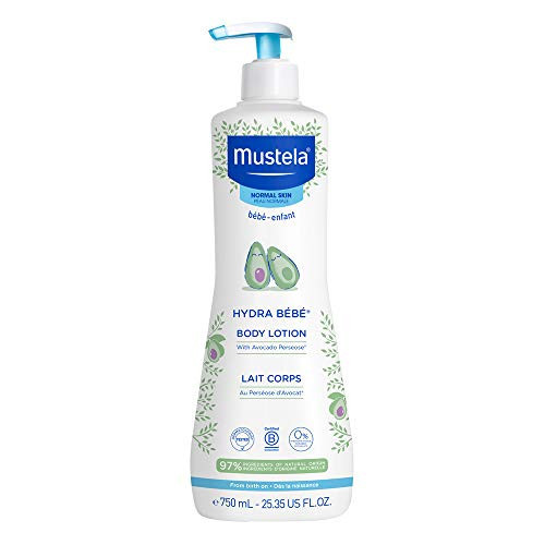 Mustela Hydra Bebe Body Lotion - Daily Moisturizing Baby Lotion with Natural Avocado, Jojoba & Sunflower Oil – 25.35 fl. oz. | Amazon (US)