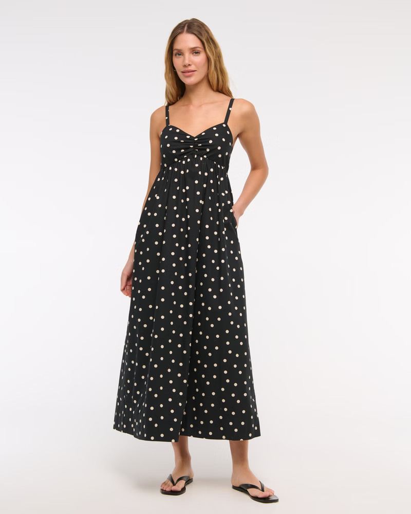 Women's Sweetheart Babydoll Maxi Dress | Women's Dresses & Jumpsuits | Abercrombie.com | Abercrombie & Fitch (US)