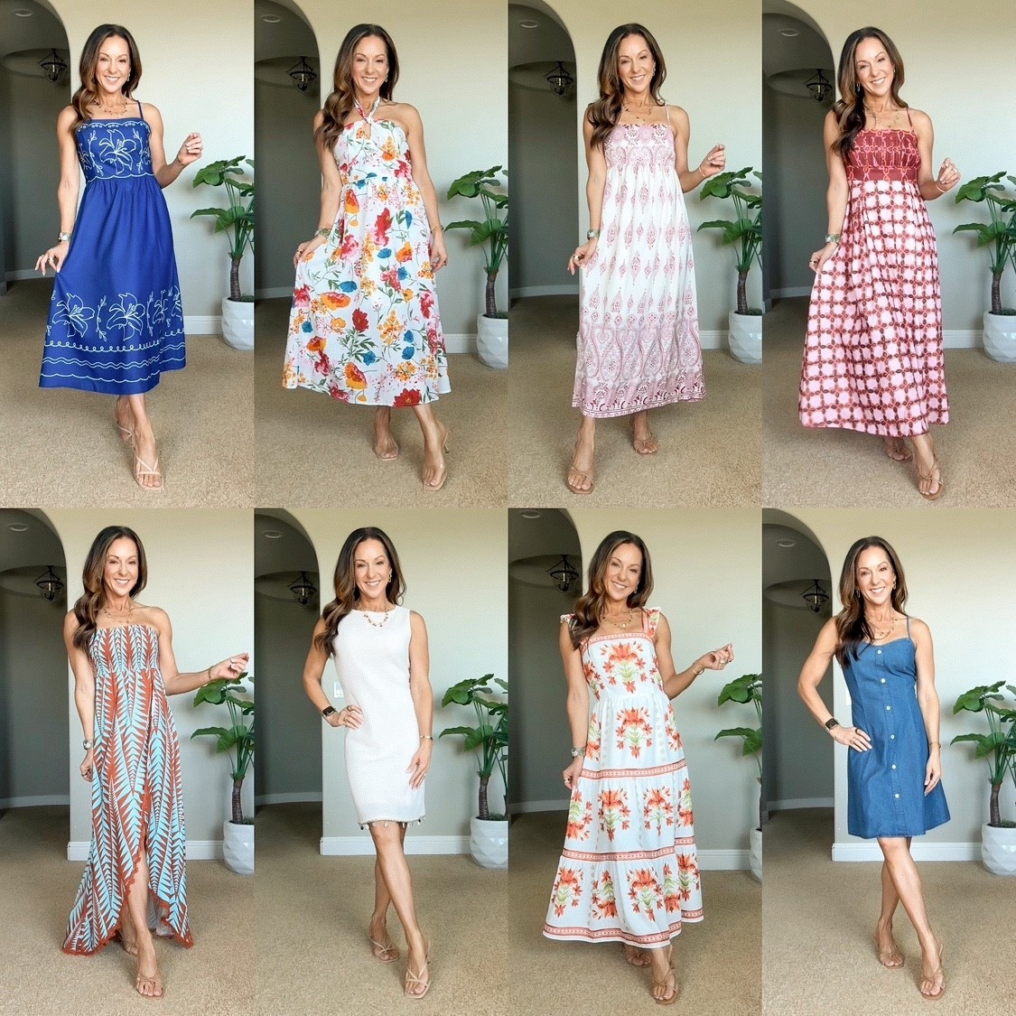 New Arrivals.  Use code Holly for 15% off on orders $70+ or 20% off on 135+.  I am wearing the smallest size in all of these dresses. For ref: I'm 5'1", 107lbs

#LTKSaleAlert #LTKPetite #LTKOver40