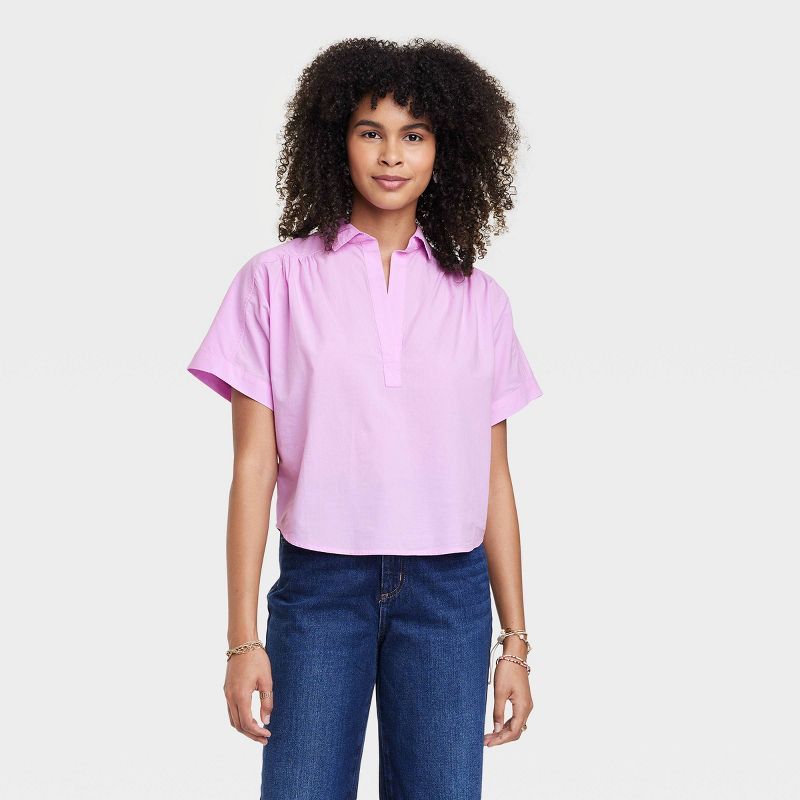 Women's Short Sleeve Pullover Blouse - Universal Thread™ | Target