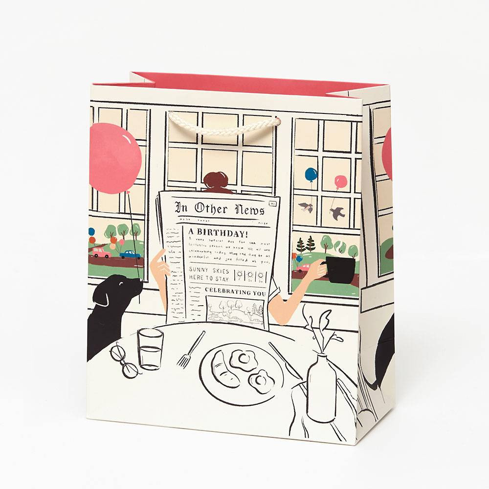 Birthday News Medium Gift Bag | Paper Source | Paper Source