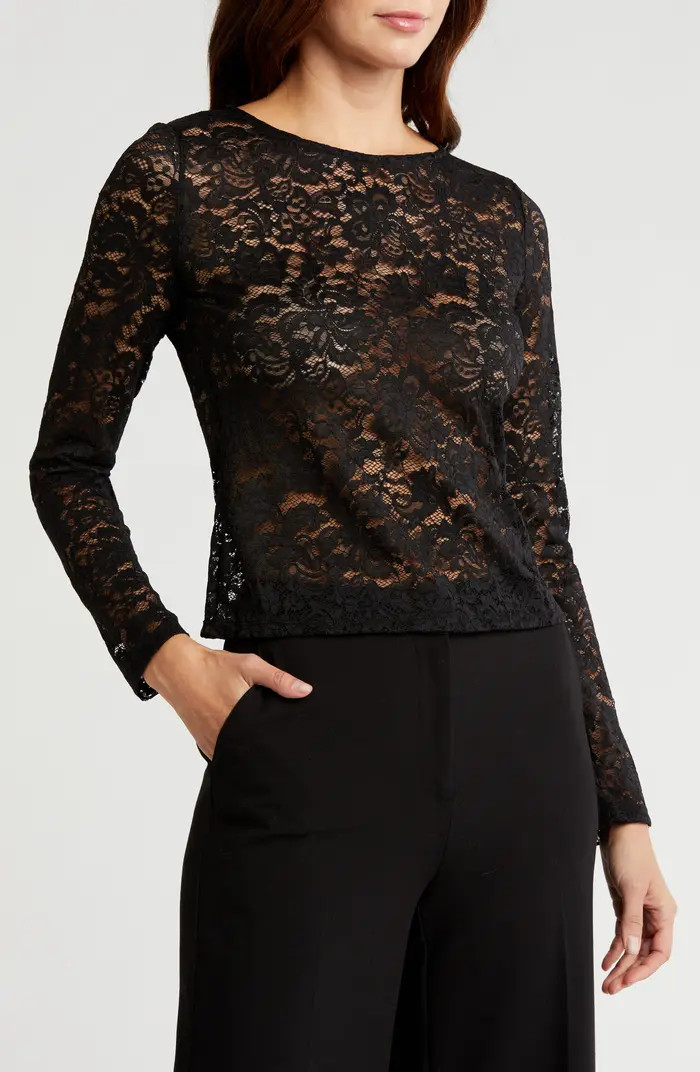 WAYF Long Sleeve Lace Top | Nordstromrack | Nordstrom Rack