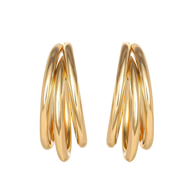 Jessica Simpson Twisted Layer Hoop Earring | Walmart (US)
