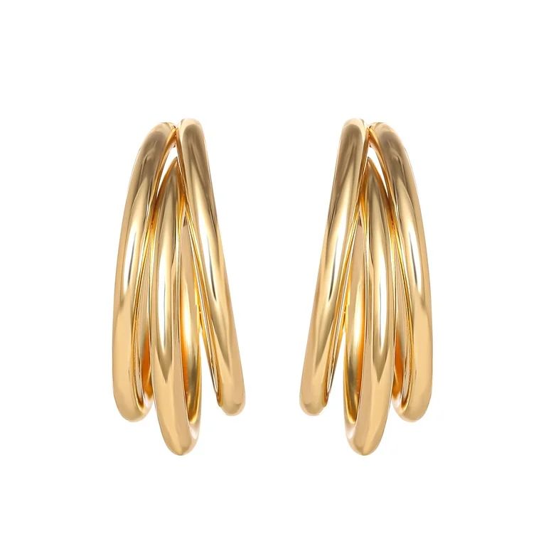 Jessica Simpson Twisted Layer Hoop Earring | Walmart (US)