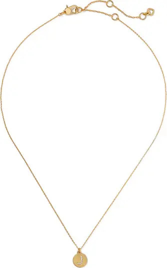 pavé mini initial pendant necklace | Nordstrom