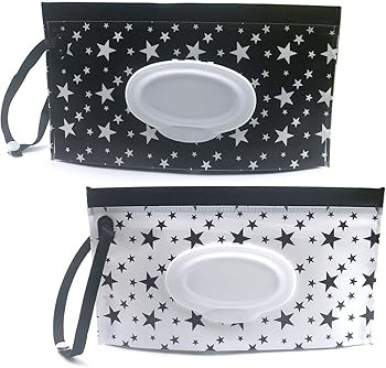 Baby Wipe Dispenser,Portable Refillable Wipe Holder Wipe Dispenser Bag Reusable Travel Wet Wipe P... | Amazon (US)