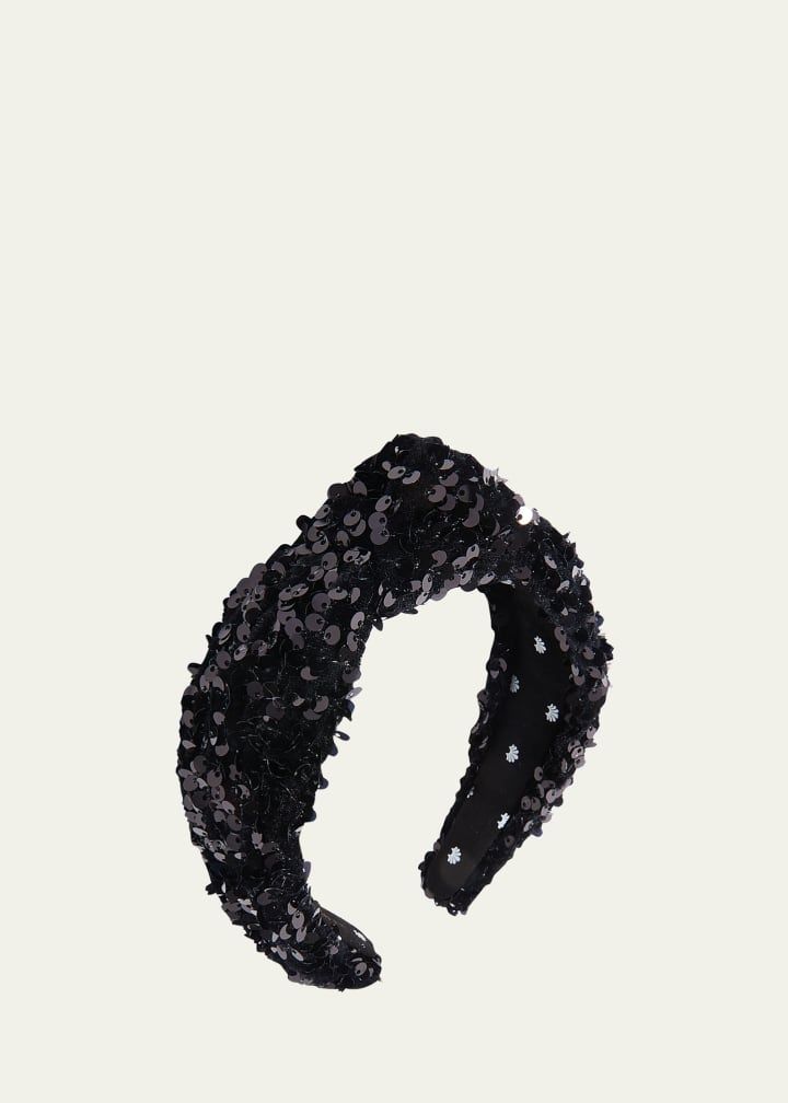 Lele Sadoughi Sequin Knotted Headband | Bergdorf Goodman