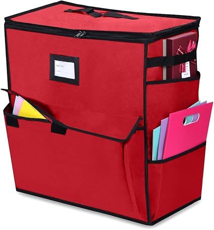 ProPik Christmas Storage Organizer, Gift Bags, Bows, Ribbons and Wrapping Accessories Container (... | Amazon (US)