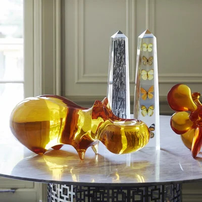 Giant Acrylic Hippo Sculpture | Wayfair North America