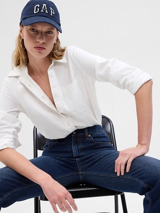 Denim Boyfriend Shirt with Washwell | Gap (US)