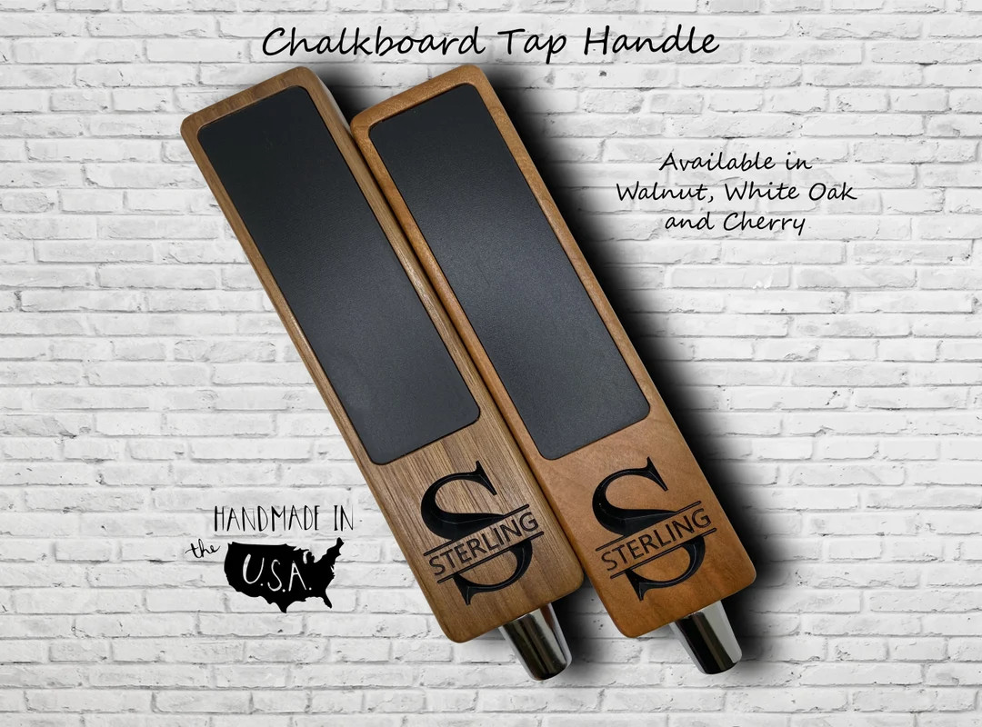 Personalized Chalkboard Beer Tap Handle Custom Engraved - Etsy | Etsy (US)