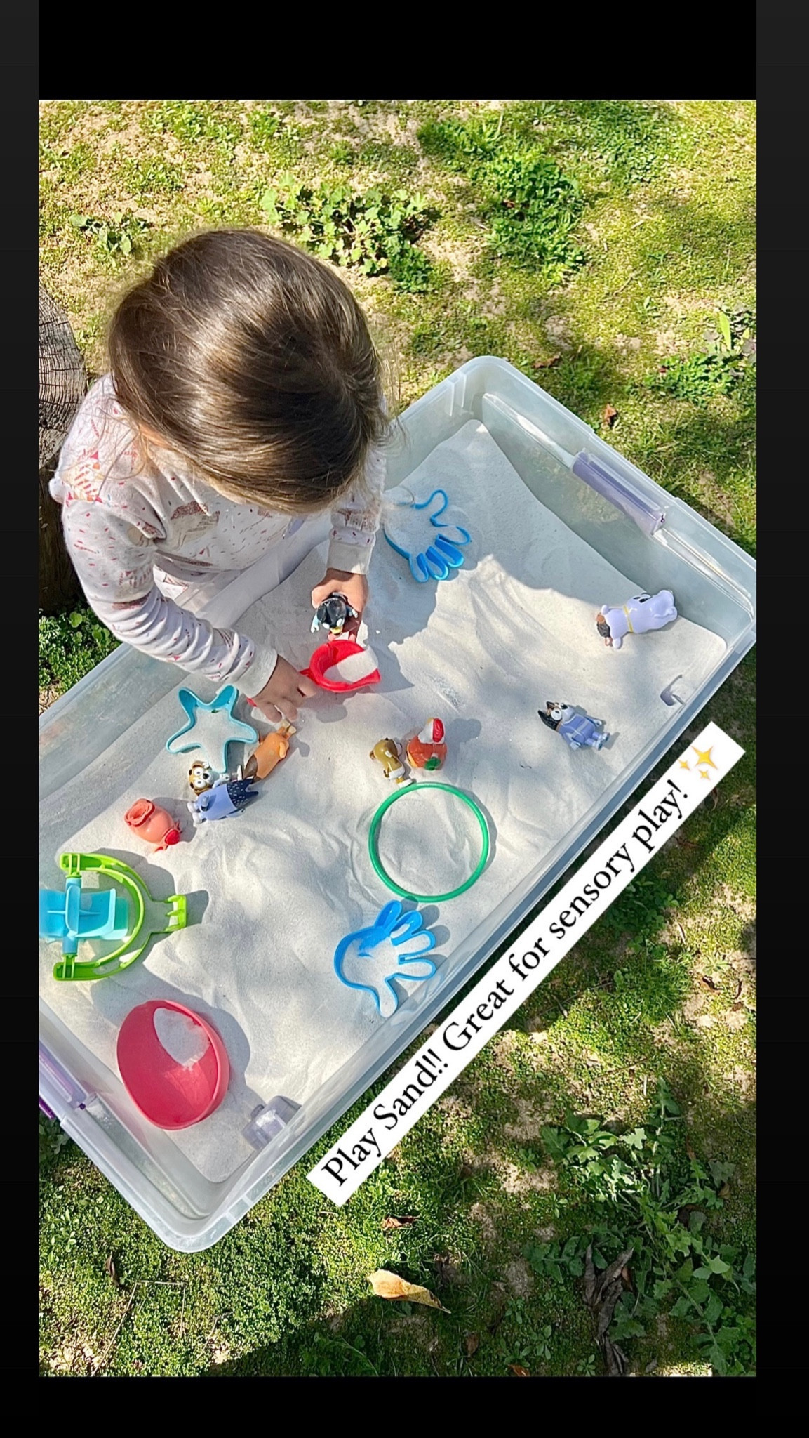 While she plays with the sand I get a quick workout done. 😉 this sand is pre washed too! #sensorytoy #toys #sand #playsand #toddlertoy

#LTKkids #LTKfamily #LTKbaby