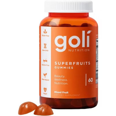 Goli Nutritional Supplement, SuperFruits Beauty Gummy Vitamin - 60 Count | Target