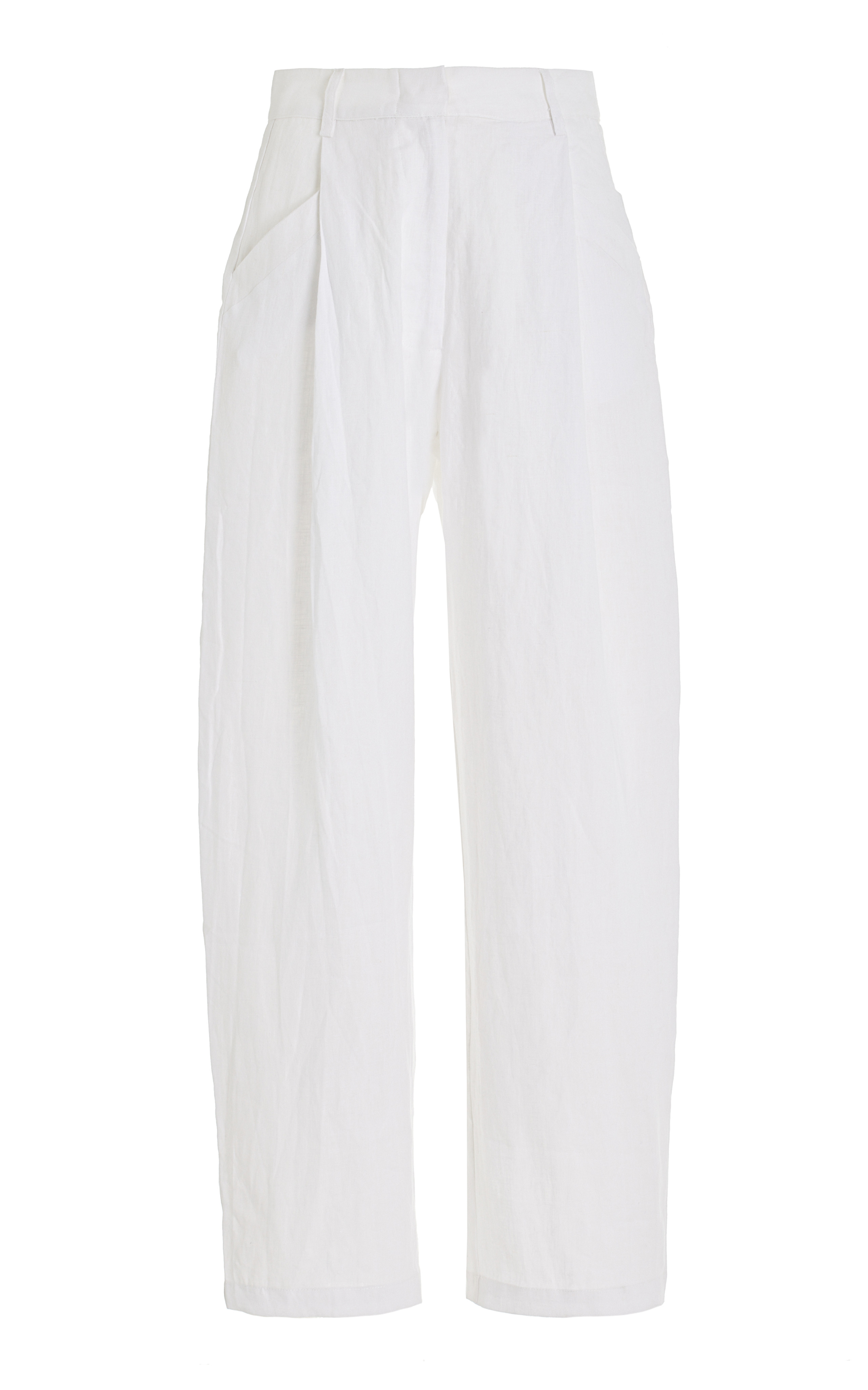 High-Waisted Linen Pants | Moda Operandi (Global)