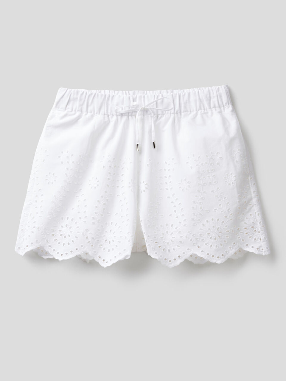 Shorts mit Lochstickerei | Benetton (EU)