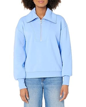 The Drop Women's Hayley Half Zip Fleece Sweatshirt | Amazon (US)