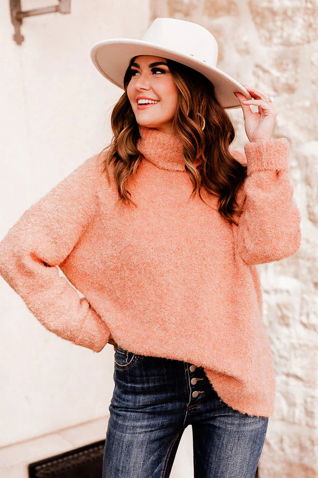 Baker Mock Neck Sweater Amber Massey X Pink Lily | Pink Lily