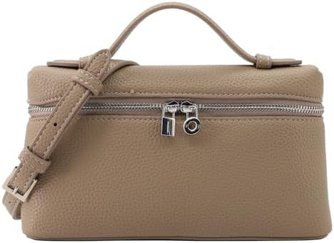 Crossbody Bag for Women Pouch Top-Handle Bag Designer Shoulder Leather Handbag Trendy Purse | Amazon (US)