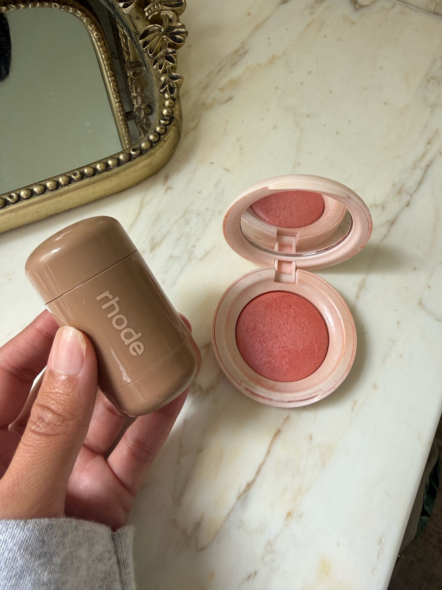 This is the blush I’ve been using on repeat lately! I use sleepy girl in rhode and then both “joy” & “cheer” in the rare beauty!

#LTKBeauty