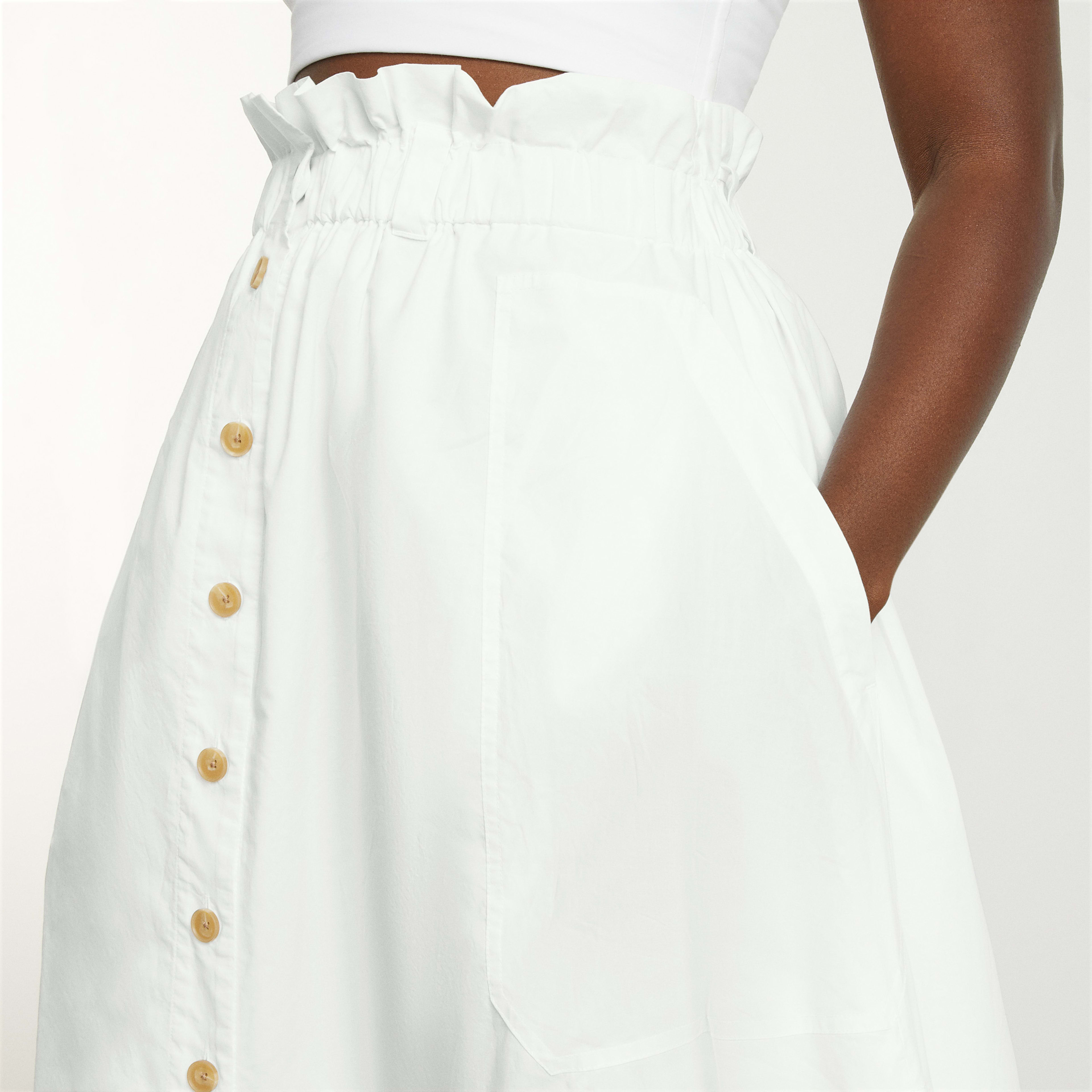 The Easy Button-Front Skirt | Everlane