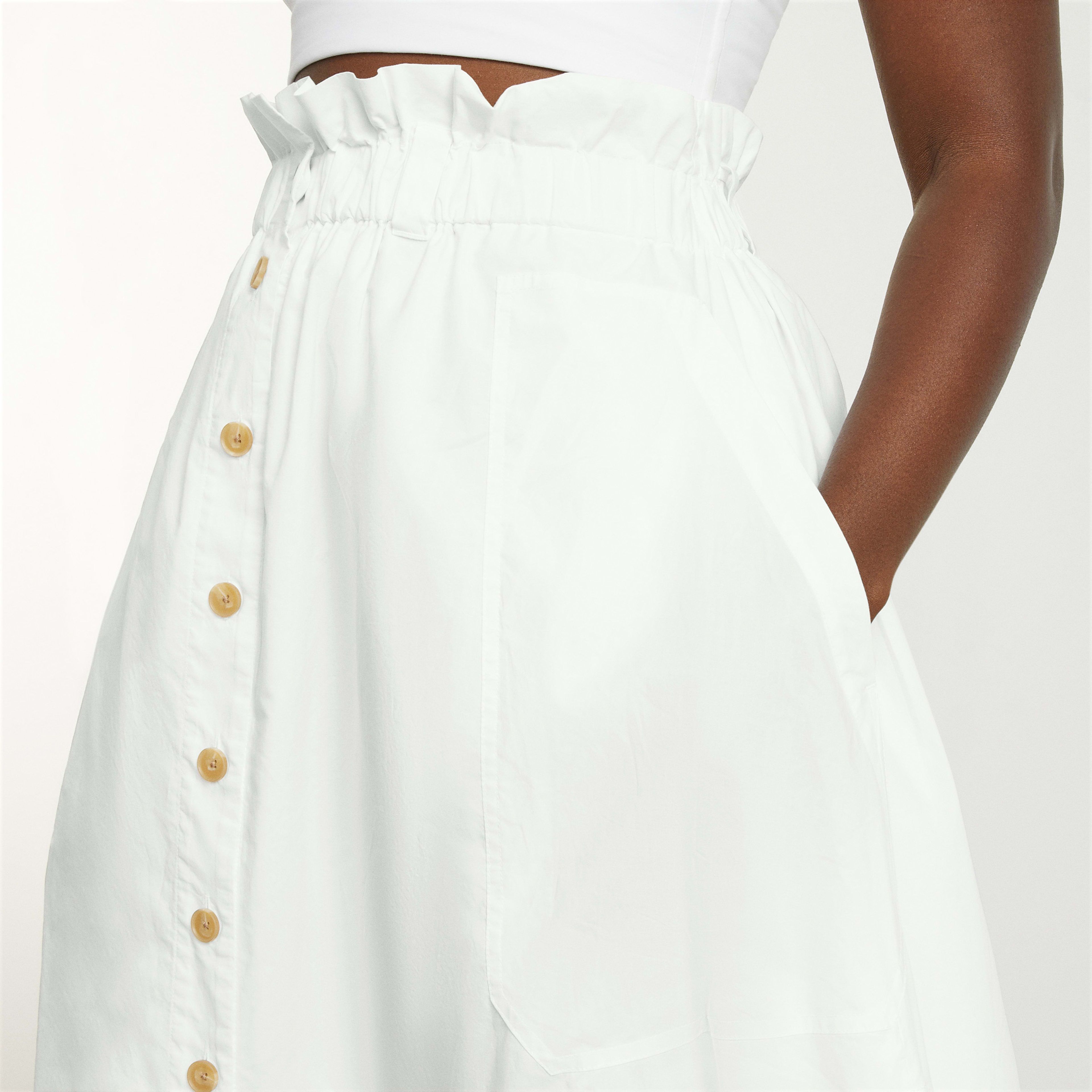 The Easy Button-Front Skirt | Everlane