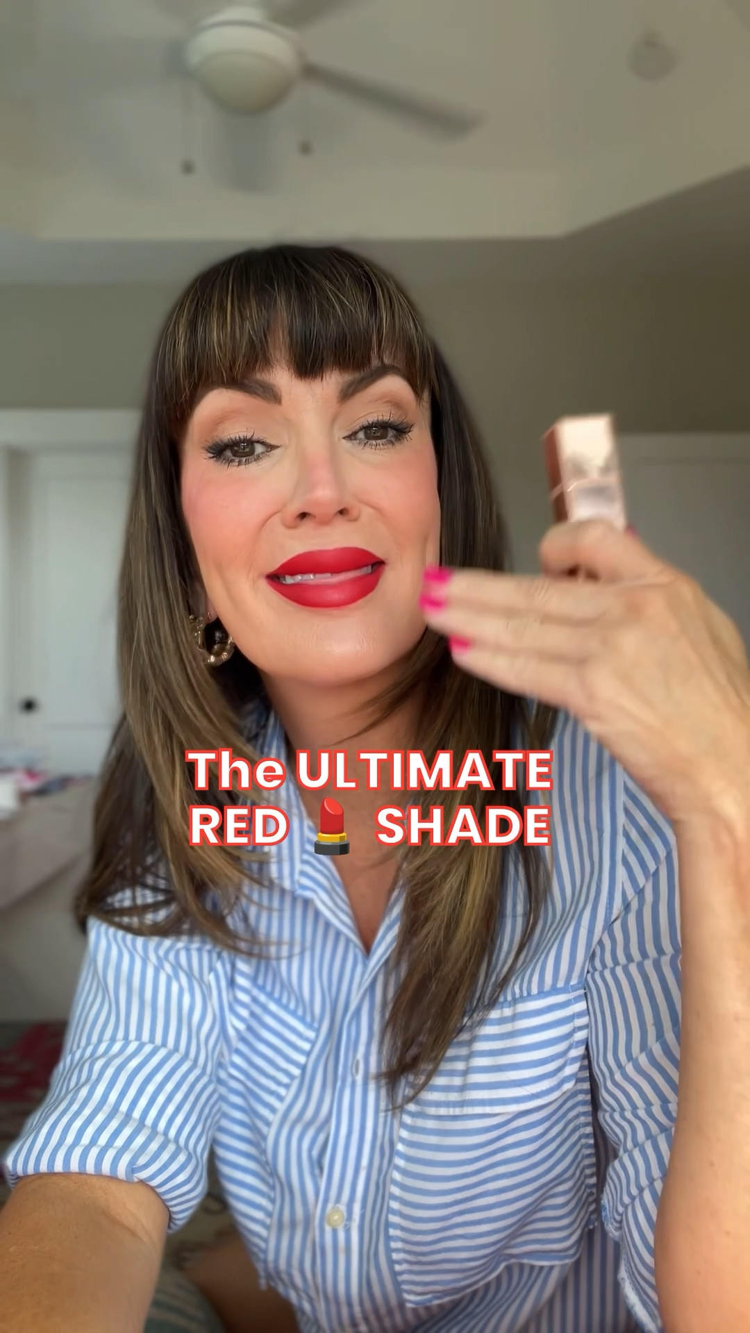 “That’s Why She’s Late” 💄 absolutely stunning red !!! 

#LTKFindsUnder50 #LTKOver40 #LTKBeauty