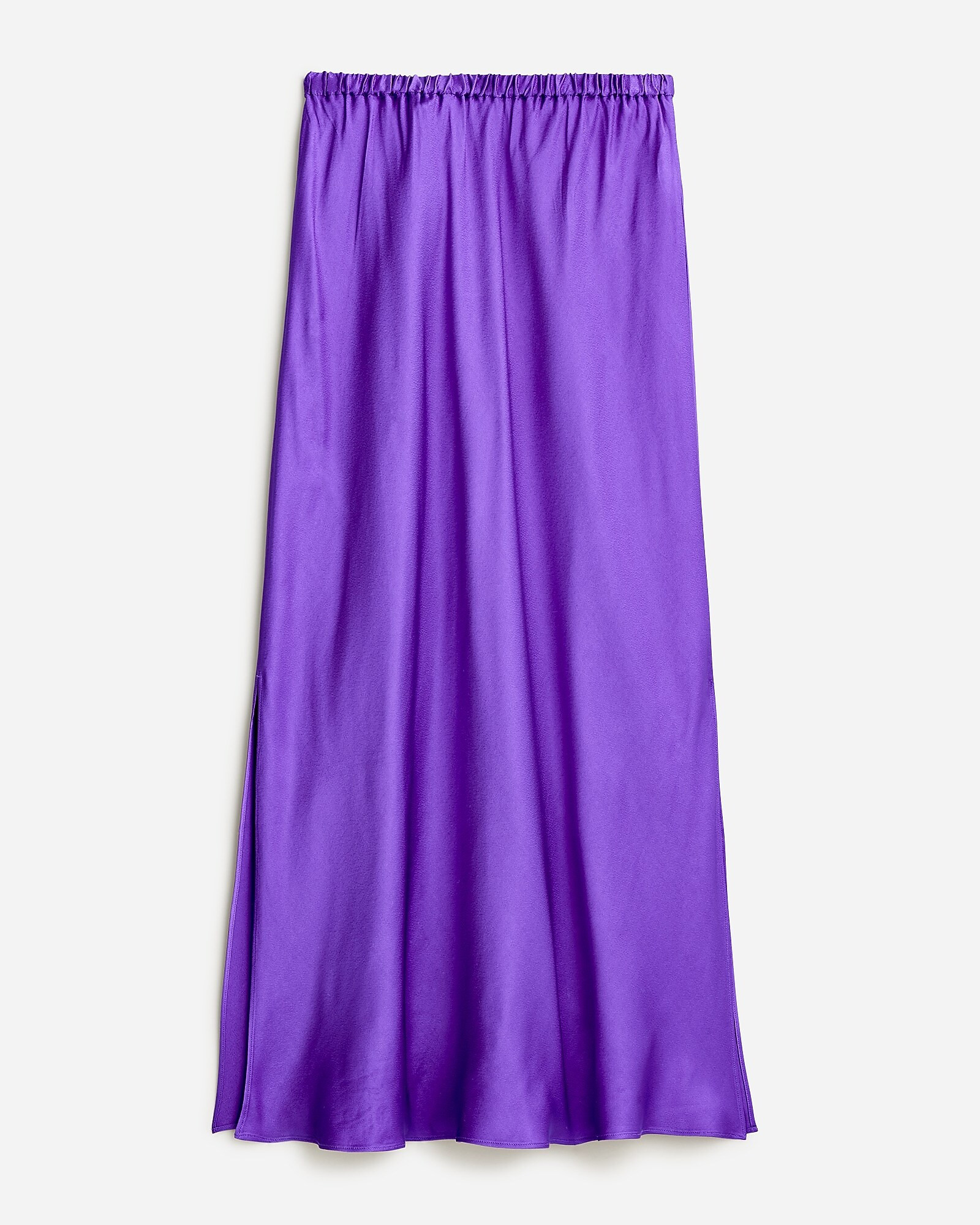 Pull-on maxi skirt in luster crepe | J. Crew US