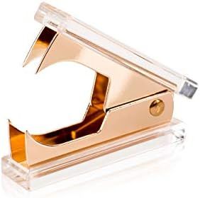 SIRMEDAL Chic Ultra Clear Acrylic and Gold Staple Remover for Office School Home, Desk Accessorie... | Amazon (US)