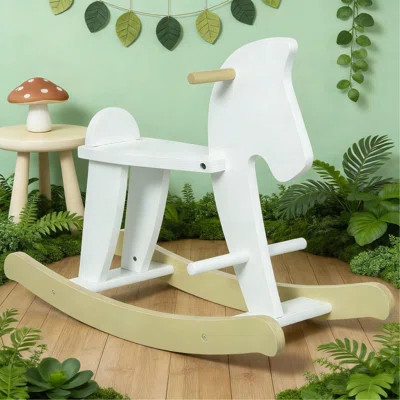 Classic Rocking Horse,Toddler Wooden Rocking Horse | Wayfair North America