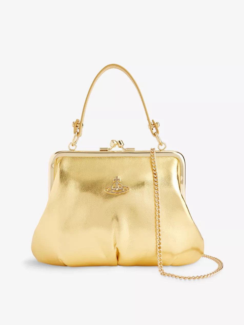 Frame faux-leather top-handle bag | Selfridges