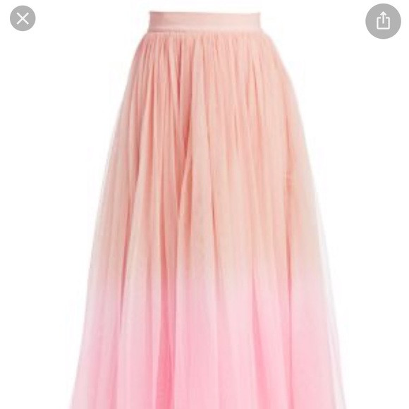 Alice and Olivia Pink Catrina Tulle Maxi Skirt 6 | Poshmark