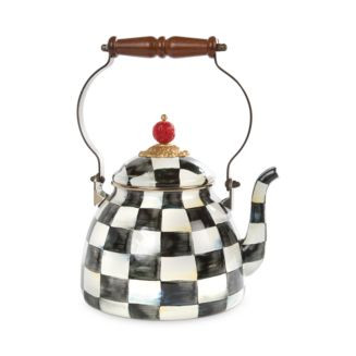 MacKenzie-Childs 2-Qt. Courtly Check Enamel Tea Kettle  | Bloomingdale's Home Dining & Entertaini... | Bloomingdale's (US)